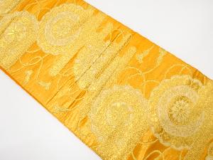 ヱ霞に華紋織り出し袋帯